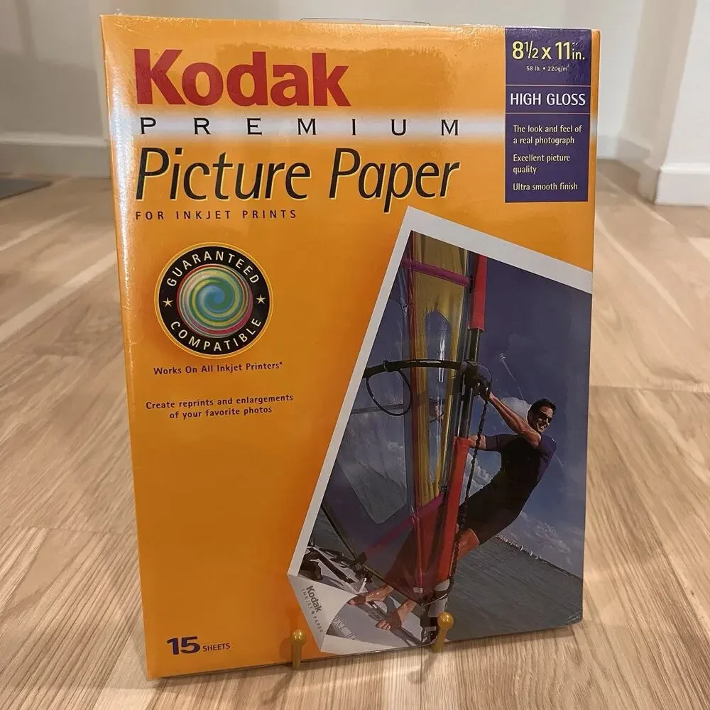 29 Sheets Kodak Premium Picture Photo Paper 8.5 x11” High Gloss Inkjet Printer